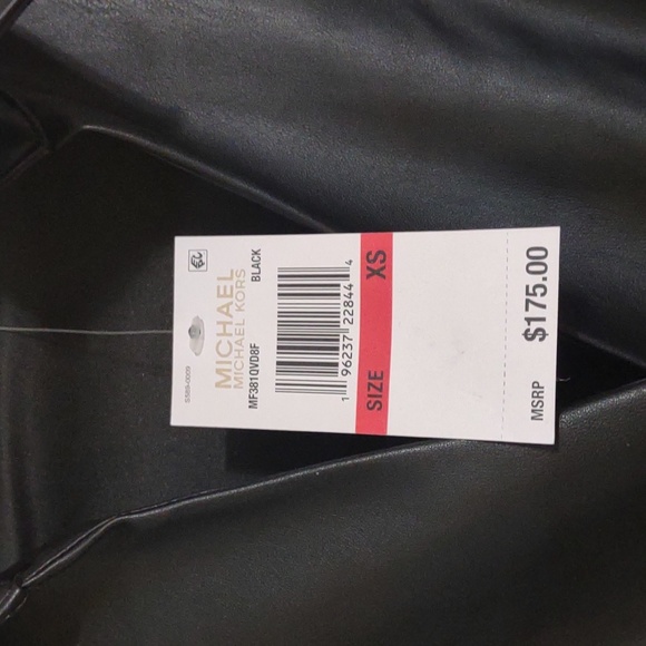 Michael kors luxe faux leather dress. - Picture 2 of 4